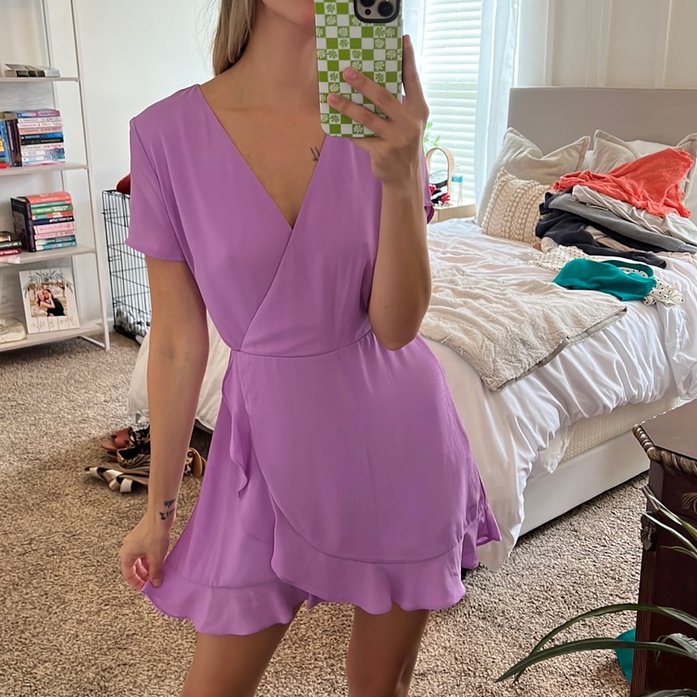 purple dress